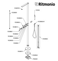 RECAMBIOS COLUMNA DUCHA A SUELO DOT316 RITMONIO